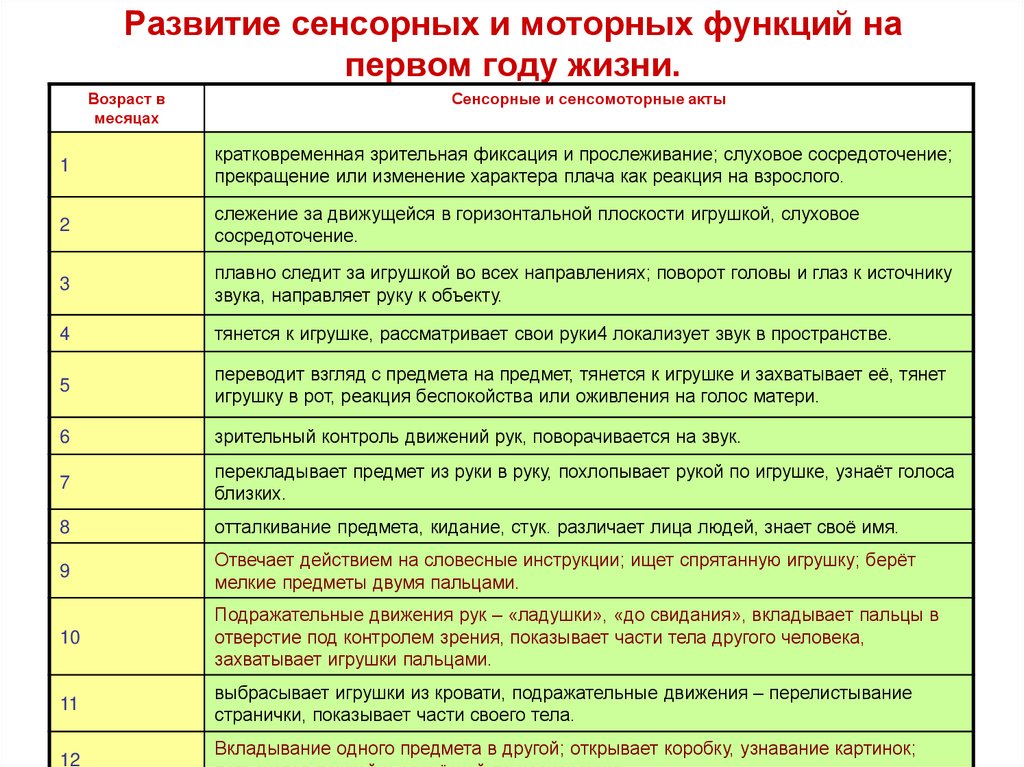 Этапы развития ребенка презентация